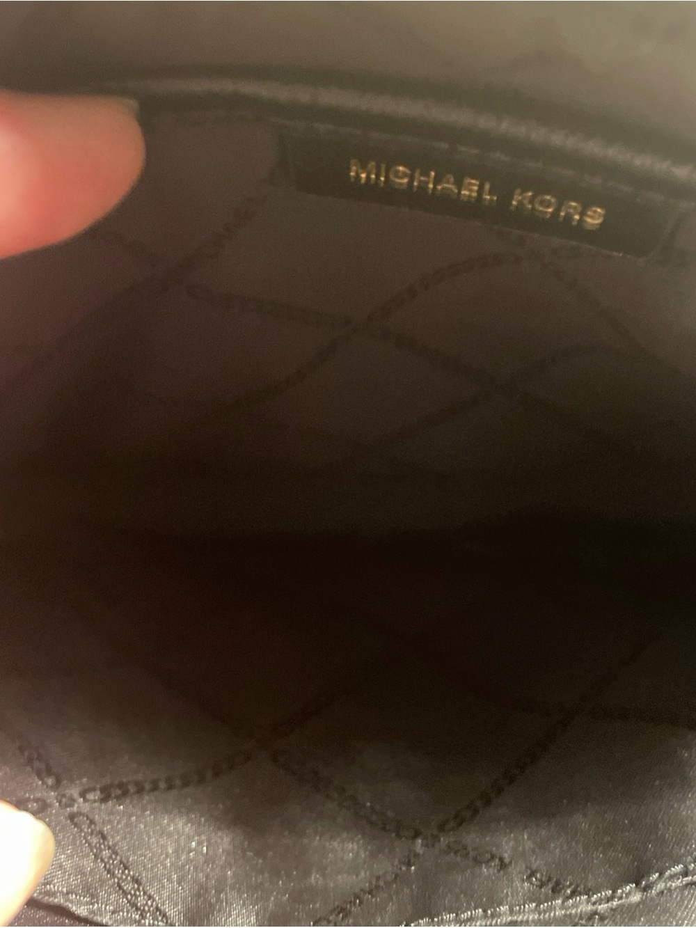 Michael Kors Black Crossbody with Gold Chain Strap - Picture 8 of 13